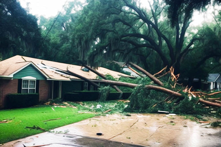 DIY tree removal Danger